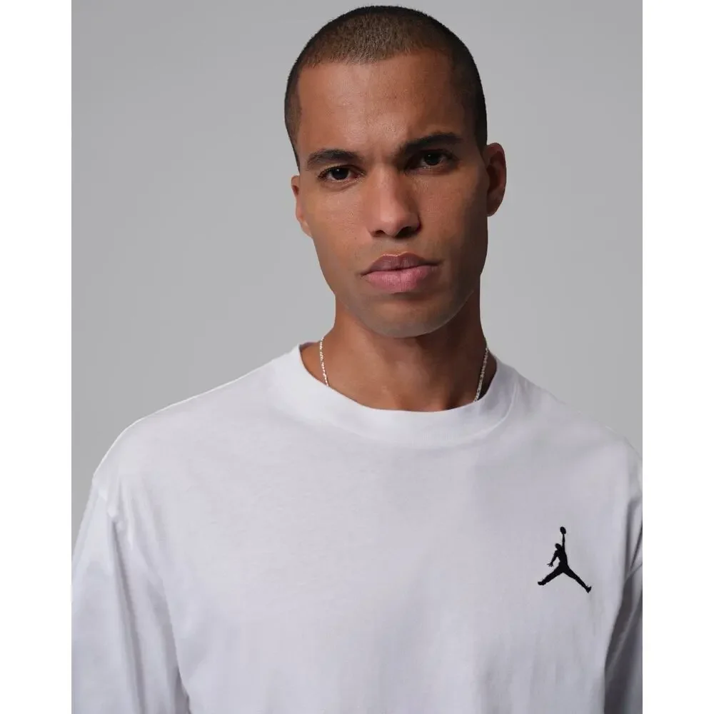 Jordan Men’s White Solid Crew Neck Short Sleeve Jumpman Logo T-Shirt 2XL